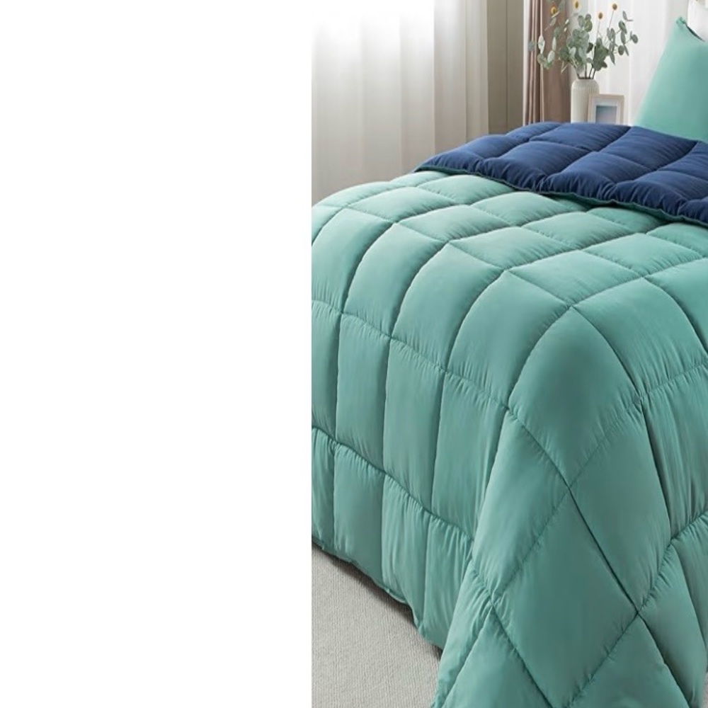 KASENTEX Queen Comforter Set – Reversible Dual Color – Goose Down Alternative